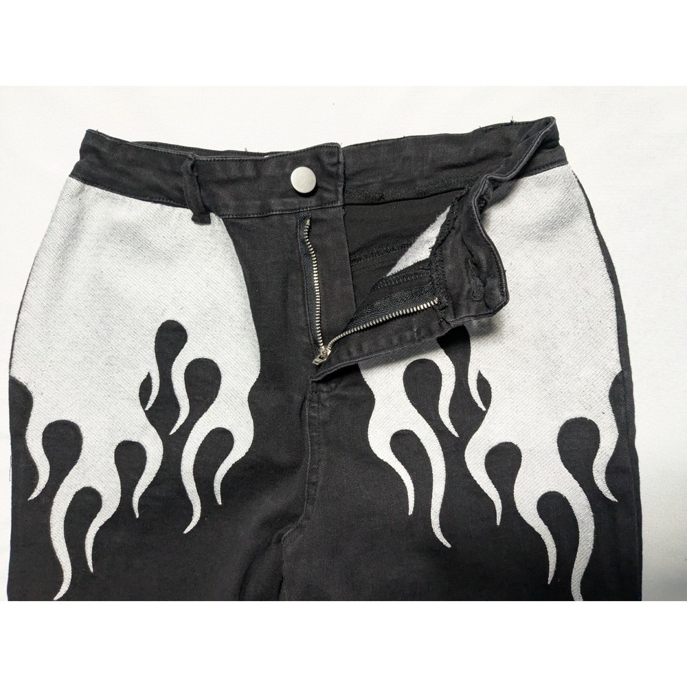 I.AM.GIA QUINN FLARE FLAME Black Stretch Denim Jeans - Women Small - Picture 5 of 16